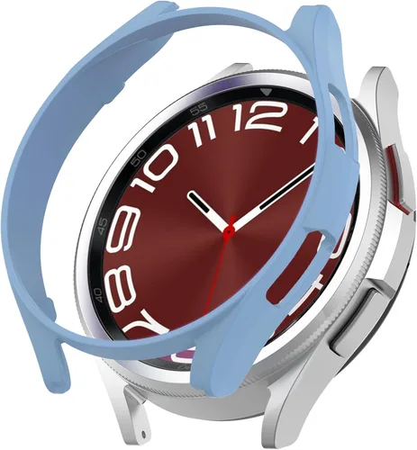 Miniatura 11 de Compatible con Samsung Galaxy Watch 6 Classic 1.772 pulgadas (1.850 in), carcasa rígida de policarbonato resistente a los impactos, a prueba de Negro