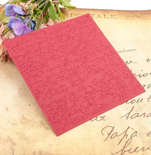 Miniatura 4 de Qoiseys Fondo de sentimiento inglés Carpetas de grabación en relieve de plástico para la fabricación de tarjetas, plantilla de máquina de estampado