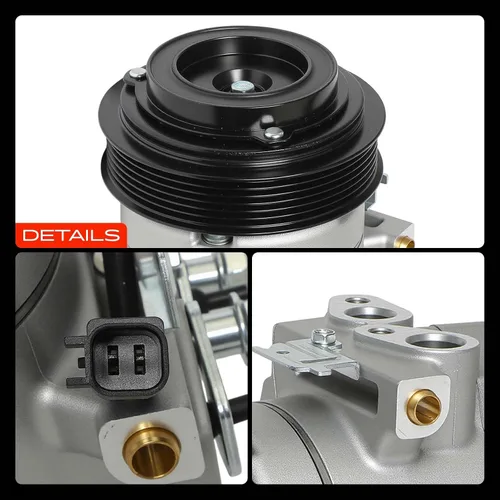 Miniatura 9 de A-Premium Compresor de Aire Acondicionado AC con Embrague Compatible con Ford F-250 F-350 F-450 F-550 Super Duty F53 F59 F650 F750