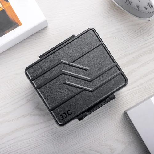 Miniatura 8 de JJC Estuche rígido de batería AA AAA con comprobador, organizador de almacenamiento de batería de 34 ranuras para 20 pilas AA y 14 AAA, contenedor