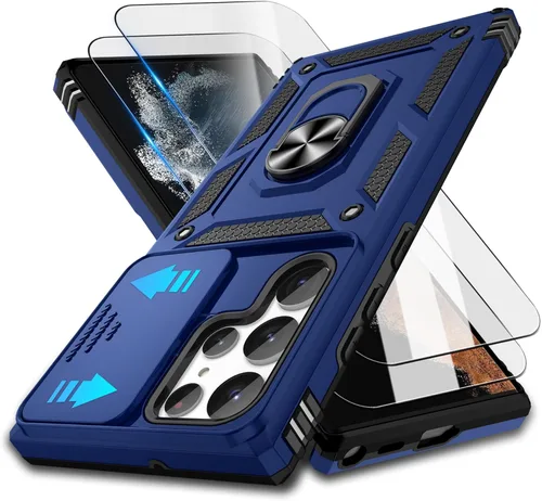 Miniatura 63 de ATUMP Funda para OnePlus Nord N200 5G con protector de pantalla HD con cubierta para cámara deslizante, soporte de anillo de rotación de 360°