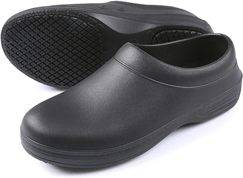 Miniatura 7 de SECHRITE Zapatos de chef para mujeres y hombres, antideslizantes, para jardín, trabajo, cocina, impermeables, antideslizantes, zuecos de enfermería