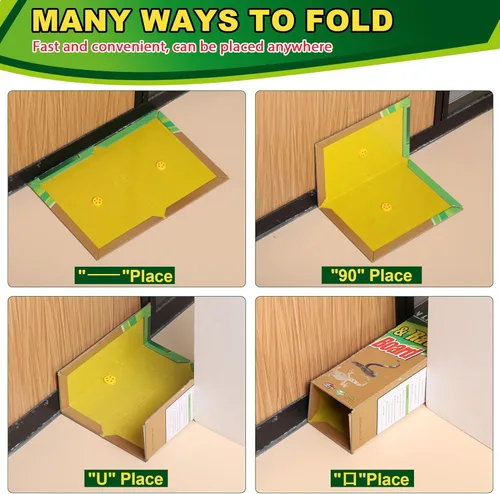 Miniatura 5 de Paquete de 6 trampas adhesivas para ratones, ratones, roedores, serpientes, sin contacto para interiores, para el hogar, cocina, garaje, sótanos