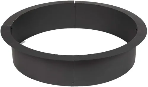 Miniatura 6 de Ash & Ember - Revestimiento de acero para hoguera de 33" de diámetro exterior x 27" interior - Revestimiento de 4 paneles de acero de 1.5mm