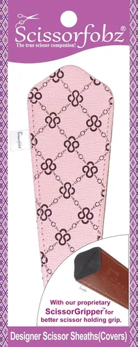 Miniatura 7 de Fundas protectoras para tijeras de diseñador, 4 unidades, tamaño surtido, diseño floral victoriano azul #4-304 Jardín floral victoriano azul
