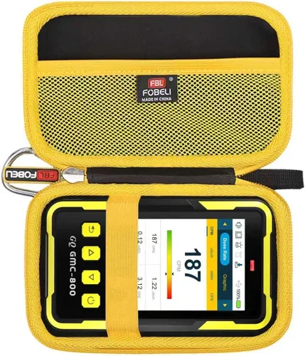 Miniatura 9 de FBLFOBELI Estuche rígido para GQ GMC-800/GMC-320S/GMC-300S/GMC-300E/GMC-600 PRO/FNIRSI GC-01 Geiger Counter Nuclear Detector Monitor Meter (negro)