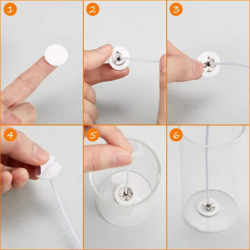 Miniatura 4 de 500 calcomanías de mecha de vela, calcomanías de cera para velas, pegamento a prueba de calor, pegamento que se adhiere de forma estable en cera