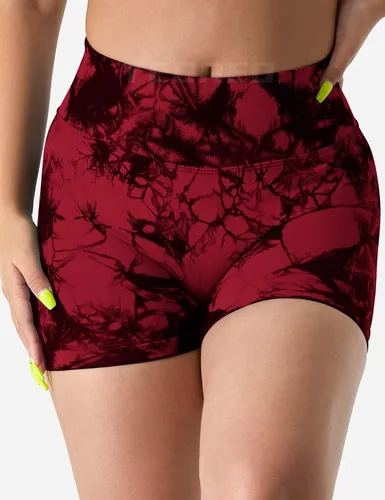 Miniatura 2 de YEOREO Pantalones cortos profesionales de entrenamiento para mujer, 3.6 pulgadas, pantalones cortos sin costuras, cintura alta, contorno, gimnasio