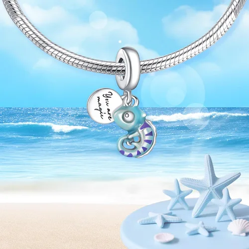 Miniatura 2 de Annmors Charms for Bracelets 925 Sterling Silver Flower Nature & Animal Dangle for Women Bracelet & Necklace Pendant