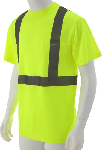 Miniatura 6 de Hi Vis - Camisetas de seguridad para hombre, reflectantes, de alta visibilidad, manga corta y larga, con bolsillo, paquete de 3 y 5
