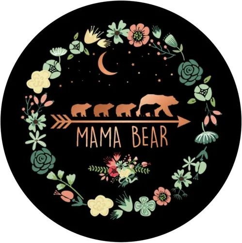 Miniatura 5 de Mama Bear - Juego de 4 vasos con forma de flor de oro rosa, agarre y soporte para teléfonos y tabletas