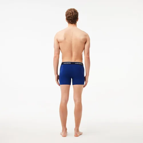 Miniatura 4 de Lacoste Calzoncillos tipo bóxer elásticos de algodón para hombre, paquete de 3