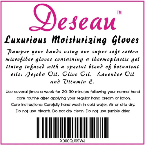 Miniatura 8 de Guantes hidratantes – Lujosa microfibra suave con forro de gel termoplástico infundido con aceites botánicos, un par