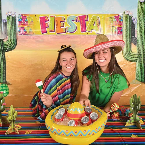 Miniatura 6 de Beistle 6 Maracas de madera para fiesta temática mexicana del Cinco de Mayo, 8 pulgadas, multicolor