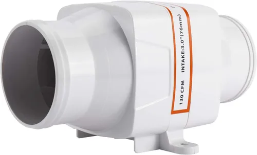 Miniatura 2 de Yaegoo Marine Boat - Soplador de aire de sentina en línea de 3" DC 12V 130 CFM