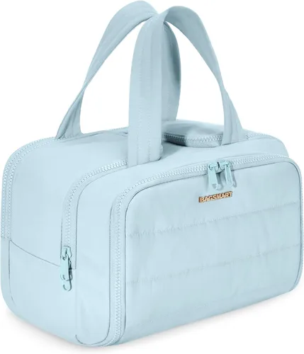Miniatura 11 de BAGSMART Bolsa de Aseo de Viaje, Bolsa de Aseo Resistente para Mujeres, Bolsas de Aseo Ampliamente Abiertas y Esponjosas para Viajar, Organizador