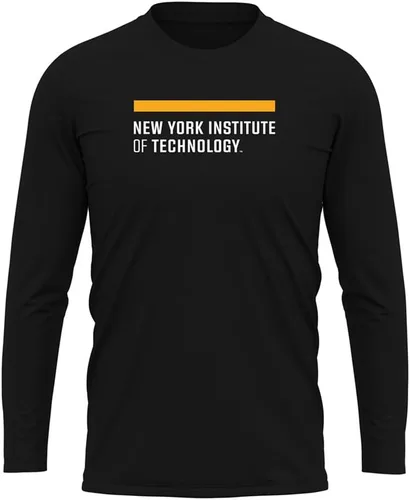 Miniatura 219 de Camisa deportiva de manga larga oficial de la NCAA Collegiate para hombre, colección negra con logotipo primario