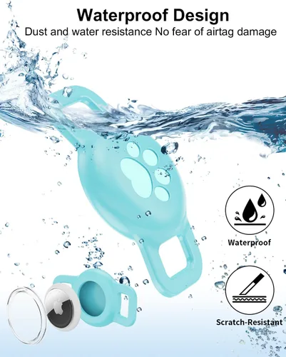 Miniatura 7 de Collar reflectante Airtag para gato, collar de Airtag para gato con hebilla de escape, collar de gato ligero con soporte luminoso para Apple AirTag