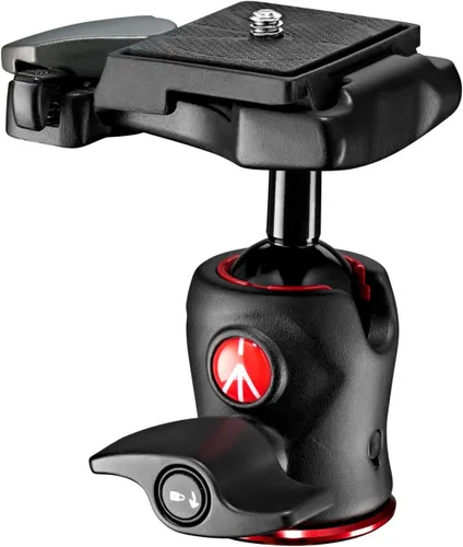 Miniatura 4 de Manfrotto Cabezal de bola central 490, para trípodes de cámara, cabezal de bola fluida para trípodes ergonómicos y funcionales, estabilizador