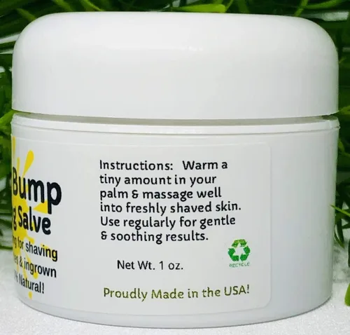 Miniatura 4 de Urban ReLeaf Salva calmante RAZOR BUMP! 1 oz. Calma rápidamente golpes, erupciones, pelos encarnados y quemaduras de afeitar. 100% natural, vegano.