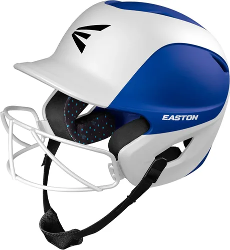 Miniatura 2 de Easton Casco de bateo Ghost con máscara Sóftbol de lanzamiento rápido Mate de dos tonos Múltiples estilos Real/Blanco