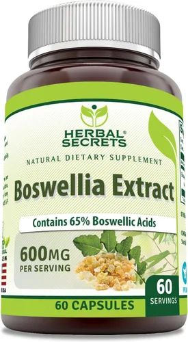 Miniatura 6 de Extracto de Boswellia Serrata Herbal Secrets (65% de ácidos de boswellia) 0.021 oz 120 comprimidos naturales, paquete de de 1, 1