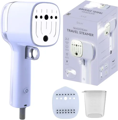 Miniatura 10 de SALAV® Quicksteam - Vaporizador portátil de viaje para ropa, 10 segundos de tiempo de calentamiento rápido, elimina arrugas en ropa y telas, sin