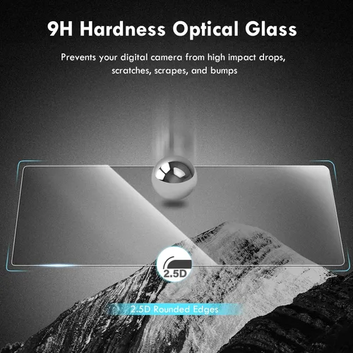 Miniatura 4 de Rieibi Protector de pantalla para cámara Hasselblad X2D/X2D II 100c (para accesorios), dureza 9H de 0.010 in, película de vidrio templado universal