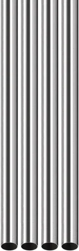 DTGN Tubo de acero inoxidable 304 de 0.276 in x 0.008 in x 9.843 in (ODxWall TxL) - Paquete de 4 - Bueno para equipos de maquinaria - Tubos de metal