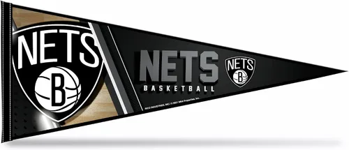 Miniatura 25 de Rico Industries NBA Basketball Primary - Banderín de fieltro de 12 x 30 pulgadas para decoración de pared, ideal para el hogar, dormitorio
