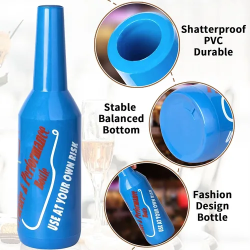 Miniatura 3 de 1 botella Flair de práctica de barman botellas de práctica de 25 oz/25.4 fl oz Blue Flair Kit de Bartending Bar de entrenamiento de rendimiento