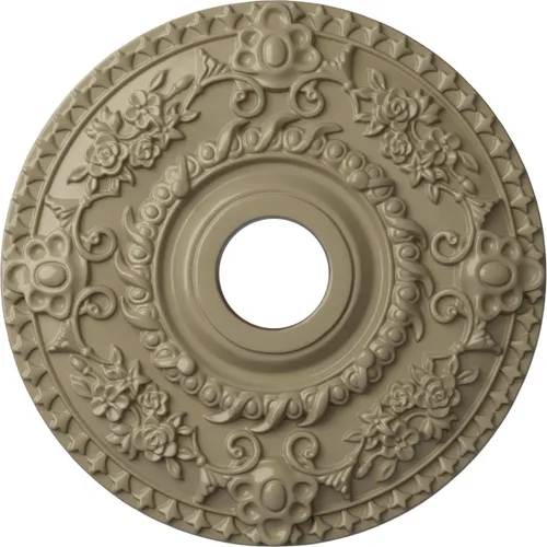 Miniatura 64 de Ekena Millwork CM18RORUS Medallón de techo de rosa, 18.0 in de diámetro exterior x 3.5 in de diámetro interior x 1.4 in de diámetro interior x 1.4
