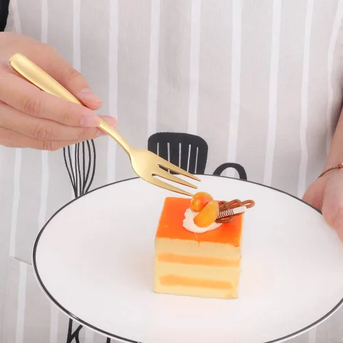 Miniatura 5 de Baikai - Juego de 12 tenedores para aperitivos, de acero inoxidable 18/10, con acabado de acero inoxidable, para cóctel, mini ensalada y fruta, 5.5