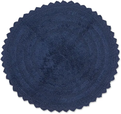 Miniatura 41 de DII Crochet Collection - Tapete de baño reversible, redondo, 27.5 pulgadas de diámetro, color azul camafeo Azul Cameo