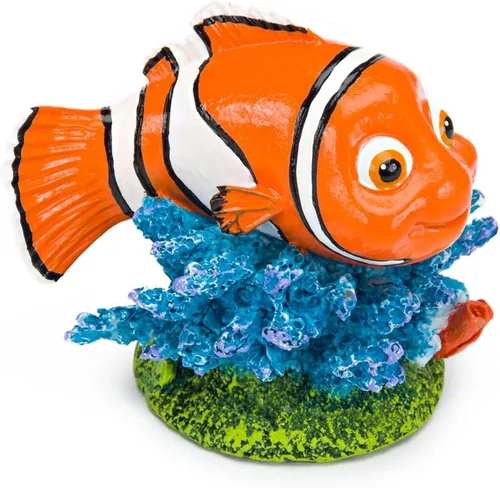 Miniatura 7 de Penn-Plax Finding Nemo on Coral Ornamento – Mini decoración de acuario para tanques o cuencos pequeños de agua dulce y salada – Diseño de coral