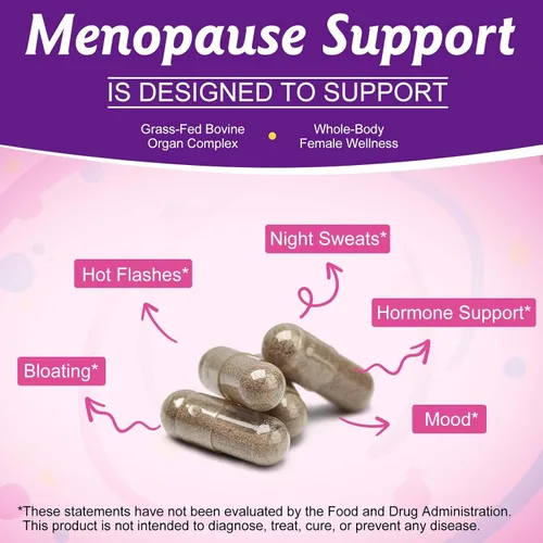 Miniatura 6 de newseel Suplemento de órgano de carne de res para mujeres, cápsulas de hígado de res alimentadas con pasto natural, apoya el equilibrio hormonal