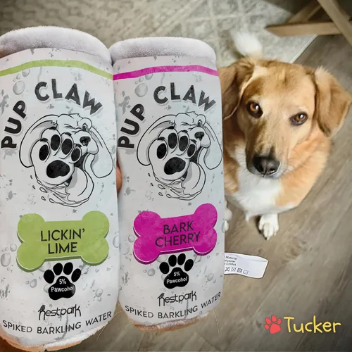 Miniatura 5 de Nestpark Juguetes para perros Pup Claw – Divertidos juguetes de peluche para perros con chirriante y arrugado – Juguete de parodia para perros