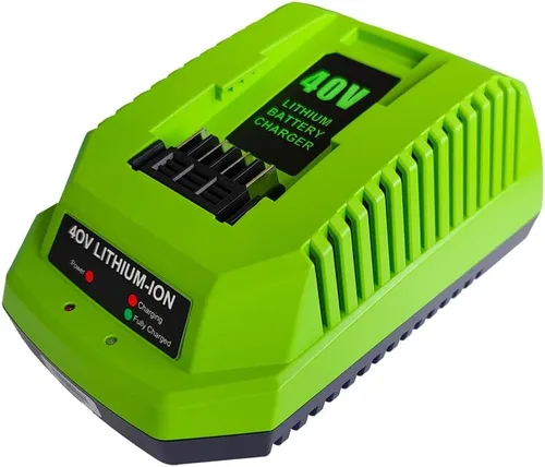 Miniatura 4 de Cargador de batería de repuesto de 40 V 2 A compatible con Greenworks 40 V batería de iones de litio 29482 29462 29472 2901319 2938302 BAF702 L-300