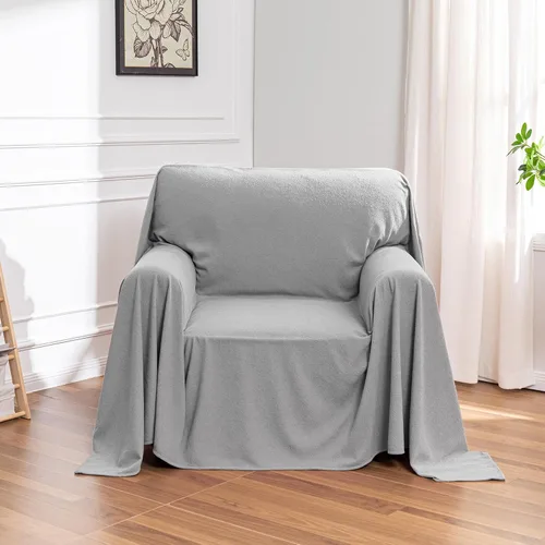 Miniatura 22 de MEETSKY Funda para silla reclinable, a prueba de arañazos, para gatos, fundas de sofá de gran tamaño, lavable para sofá individual, funda suave
