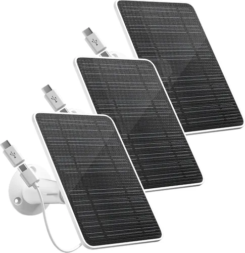 Miniatura 12 de Panel solar premium para cámara Google Nest, panel solar de 5W para cámara Google Nest interior y exterior (versión con batería), especialmente