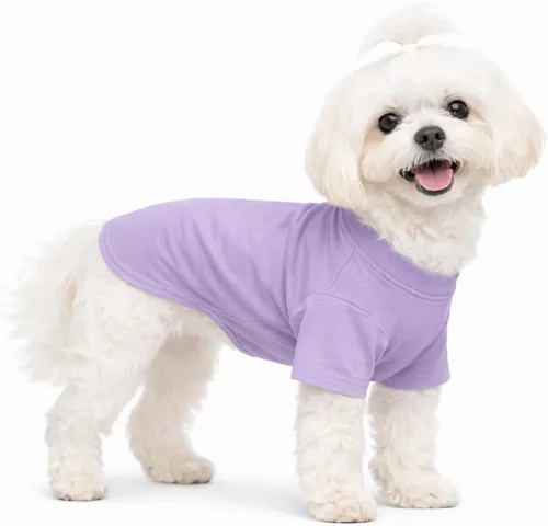 Miniatura 88 de Lovelonglong 2019 - Ropa para mascotas, Disfraces para Perro, Ropa Camisetas en blanco para Perros Grande Medianos Pequeños 100% Algodón 18
