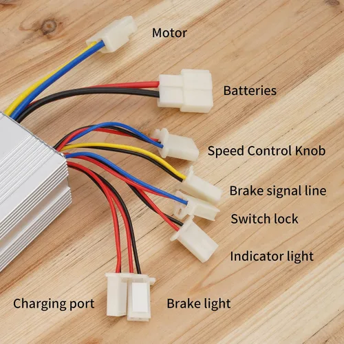 Miniatura 2 de Controlador de Velocidad del Motor de 24v 500w para Scooter Eléctrico E-Bike Bicicleta Triciclo Caja de Control de Motor con Escobillas