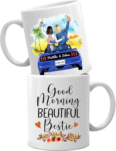 Miniatura 18 de Taza de café con texto en inglés "Best Friends Are The Sisters We Choose Ourselves We Choose Ourselves para mujeres, mejores amigas, taza de café