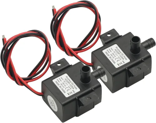 2 unids DC 12 V mini bomba de agua 9.8 ft 240L/H ultra silencioso motor sin escobillas para piscina sumergible acuario bomba de agua solar