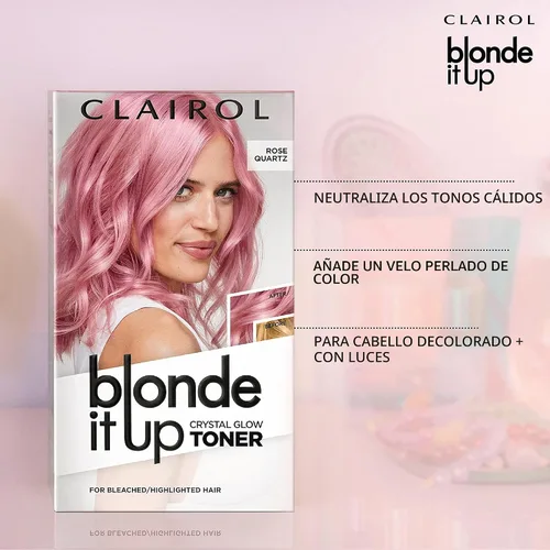 Miniatura 6 de Clairol Blonde It Up Crystal Glow Toners - Tinte semipermanente para el cabello, color perla luminoso, sin amoníaco, añade tonos nacarados a tonos