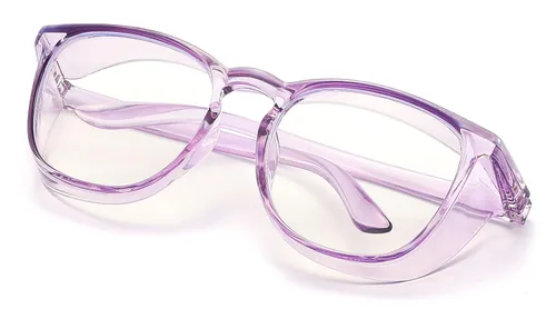 Miniatura 2 de Alsenor Gafas de seguridad antiniebla, gafas protectoras con bloqueo de luz azul, antipolvo, protección UV, para hombres y mujeres (lila)
