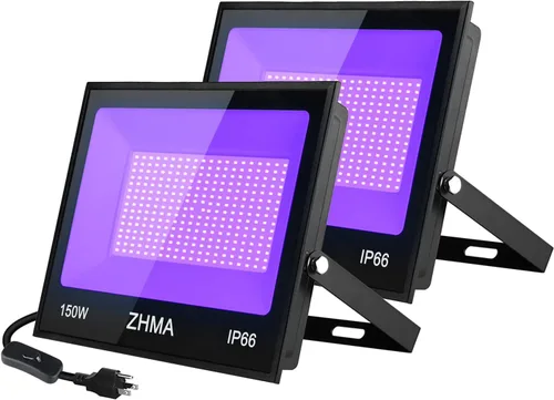 Miniatura 8 de Luz negra LED de 100 W, resistente al agua IP66, para fiestas de luz negra en interiores y exteriores, iluminación de escenario, acuario, brillo