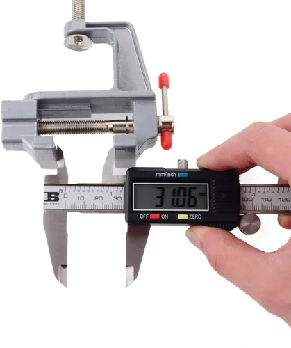 Miniatura 6 de Mini Tornillo de Banco Pequeña Abrazaderas de Mesa, Herramienta de Reparación para Manualidades (Rango de Ajuste: 0-3 cm)