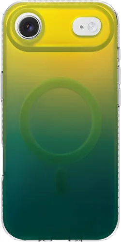 Miniatura 50 de Funda degradada para iPhone 14 Pro - Diseño multicolor degradado naranja y amarillo, resistente a los impactos y con imanes