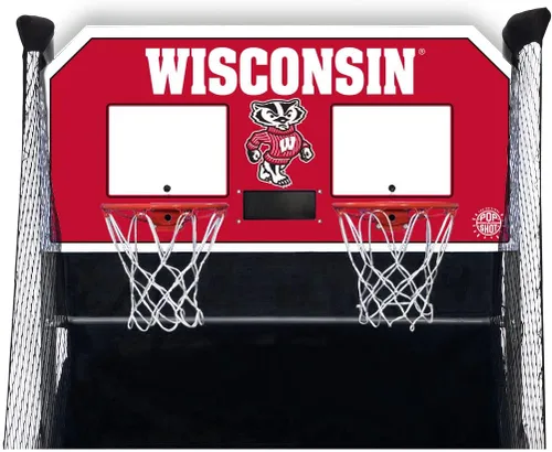 Miniatura 2 de Pop-A-Shot - Home Dual Shot with NCAA Graphics l Sensor Scoring l 16 Game Modes l 7 Balls l Foldable Storage l for All NCAA Fans